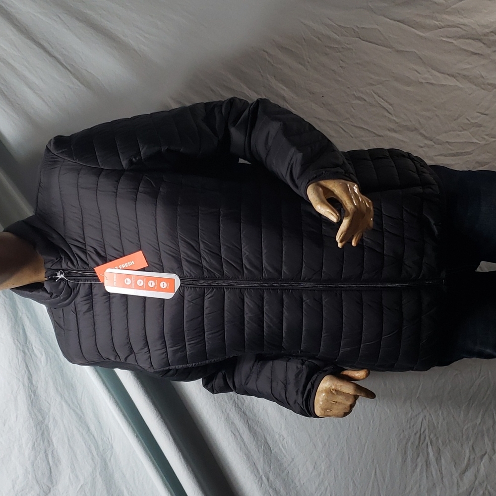 Joe Fresh Black Quilted Puffer Jacket